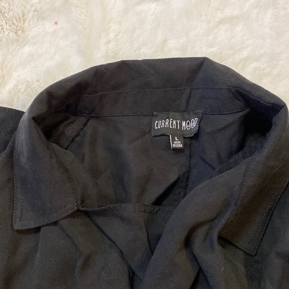 DollsKill Black Trench Coat - Picture 5 of 8